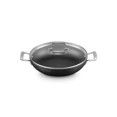 Image of Le Creuset sauté pan Sauteuse with lid Les Forgées TNS ø 28 cm / 3.2 liters standard non stick coating Suitable for all Cooktops