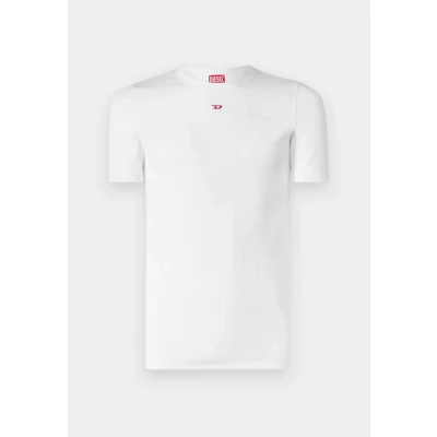 Image of Diesel Ribber Basic Tshirt, Men&#039;s, Size: XXL, White