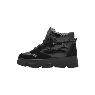 Image of s.Oliver Damen Sneaker hoch mit Fütterung zum Schnüren Winter, Schwarz (Black), 37 EU