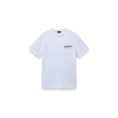 Image of Napapijri Basic Tshirt, Men&#039;s, Size: Small, Bright white