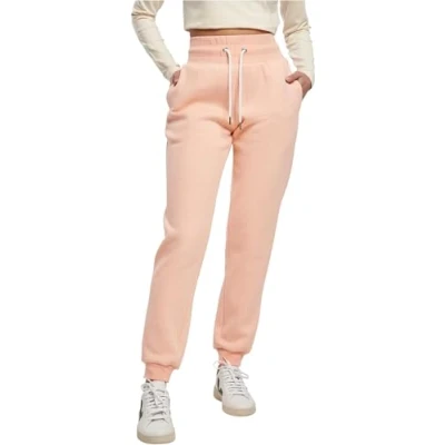 Image of Urban Classics Women&#039;s Ladies High Waist Color Melange Sweat Pants, Papaya Melange, S