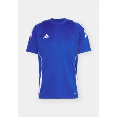 Image of adidas Performance TIRO Sports Tshirt, Men&#039;s, Size: Large, Team royal blue/white