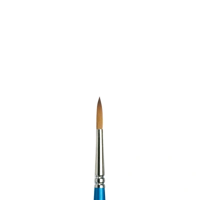 Image of Winsor &amp; Newton 5301006 Cotman Watercolour Synthetic Hair Brush Series 111 Round Brush, Short Handle with Excellent Bounce, Colour Load Capacity and Point Accuracy No. 6 3.6 mm