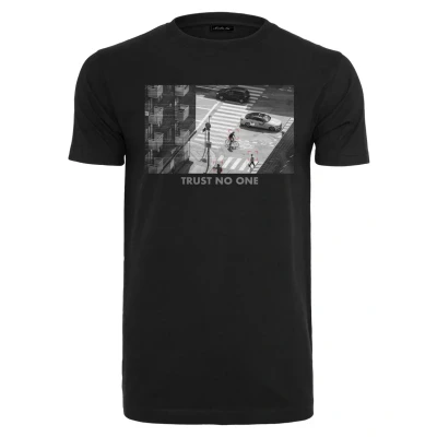Image of Mister Tee Men&#039;s Trust No One T Shirt, Black, XS