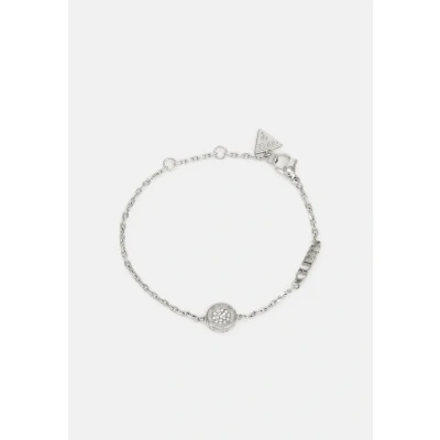 Image of GUESS JUBB04594JWRHS Women&#039;s Bracelet Matelassé Coin Silver