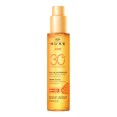 Image of NUXE Sun Tanning Oil Face and Body SPF 30 (150ml)