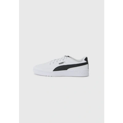 Image of Puma Court Classic Unisex Trainers for kids, Size: 3, White/black shoes