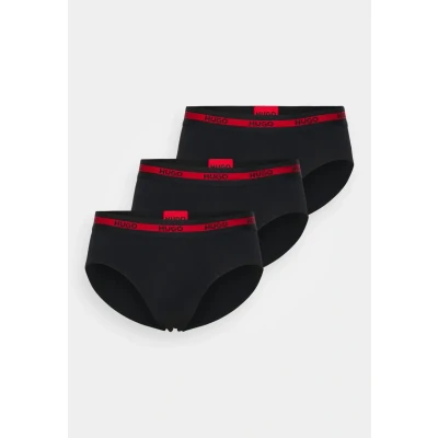Image of HUGO Hipbr Triplet 3 PACK Briefs, Men&#039;s, Size: XS, Black
