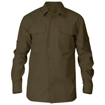 Image of Fjällräven Singi Trekking Shirt Shirt, Men&#039;s, Size: XS, Dark olive