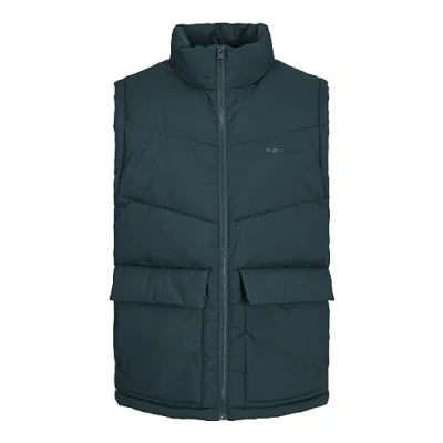 Image of Jack &amp; Jones Performance JOR Vesterbro Bodywarmer Waistcoat, Men&#039;s, Size: Medium, Magical forest