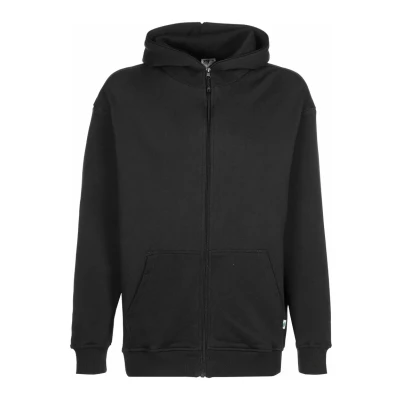Image of Urban Classics Organic FULL ZIP Hoodie Zipup sweatshirt, Men&#039;s, Size: XXL, Black