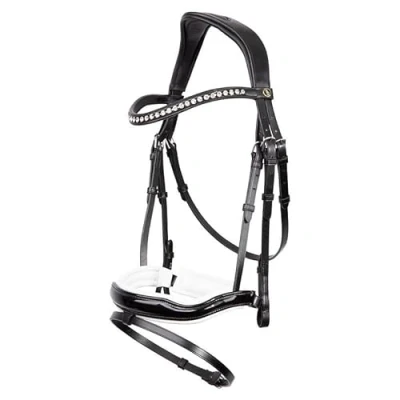 Image of BR bridle &quot;Bolton&quot; with anatomically shaped headpiece