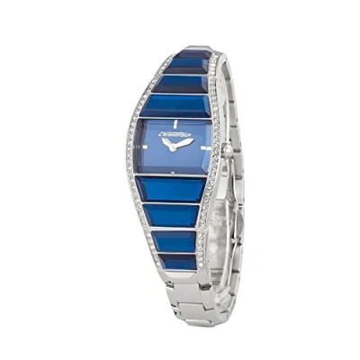 Image of ChronoTech Womens Analogue Quartz Watch with Stainless Steel Strap CT7099LS 03M, Blue, 26MM,
