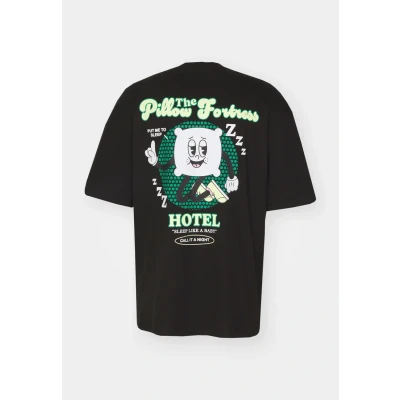 Image of Jack &amp; Jones Jortoast TEE CREW NECK Print Tshirt, Men&#039;s, Size: Large, Black