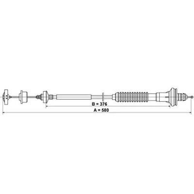 Image of Clutch Cable ATE 24.3728 0848.2