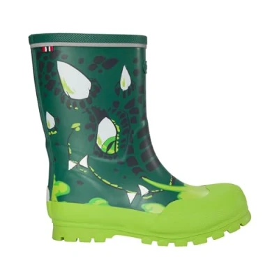 Image of Viking Jolly Unisex Wellies bottlegreen/multicoloured for kids, Size: 11.5K, Bottlegreen/multi coloured Synthetics