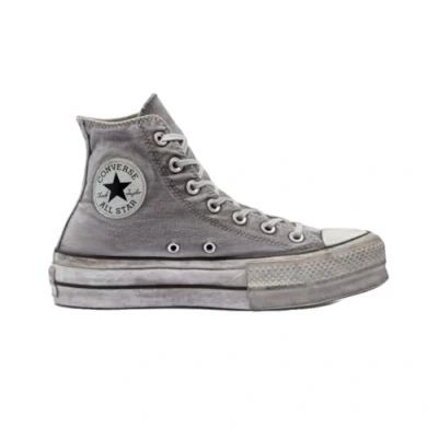 Image of Converse Chuck Taylor ALL STAR LIFT Unisex Hightop trainers, Size: 7, White smoke in Textile
