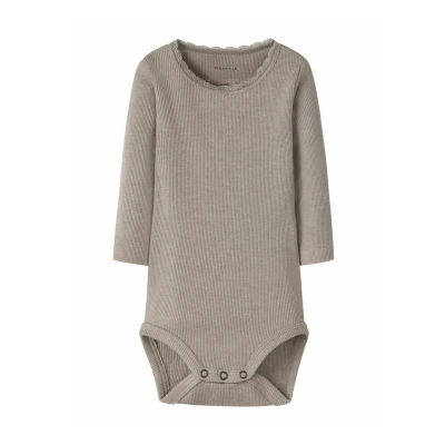 Image of NAME IT Women&#039;s Nbfkab LS Body Noos, satellite, numeric_74