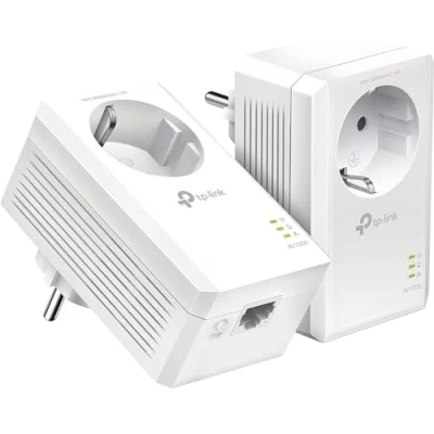 Image of Tp link av1000 gigabit passthrough powerline starter kit TLPA7017PKIT