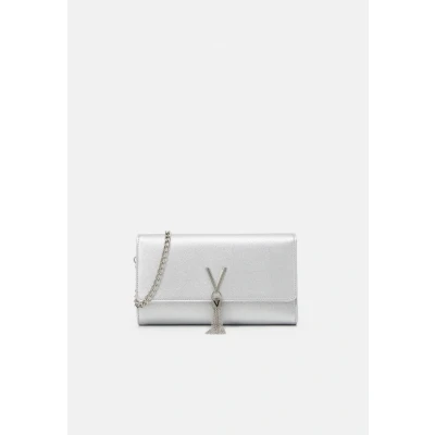 Image of Valentino Bags Divina Clutch, Women&#039;s, Size: One Size, Argento