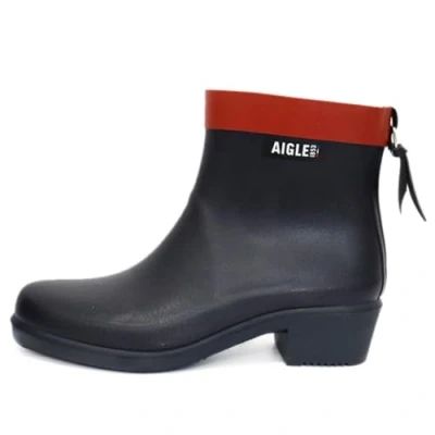 Image of Aigle Women&#039;s Myrica Bottil Rain Boot, Black, 5.5 UK