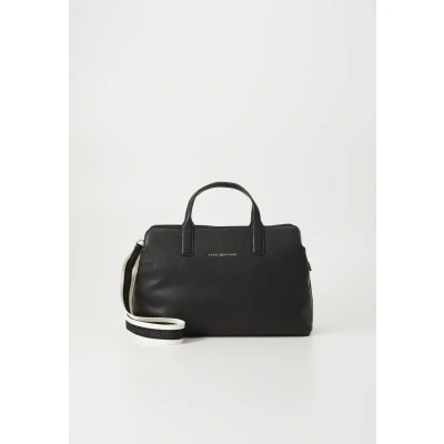 Image of Tommy Hilfiger Logotape Satchel Handbag, Women&#039;s, Size: One Size, Black