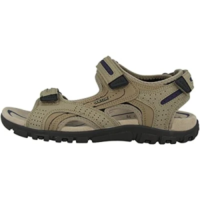 Image of Geox Men&#039;s Uomo Sandal Strada D, 6.5 UK, Sand Navy, 6 UK