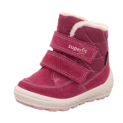 Image of Superfit Groovy 2.0 Winter boots for kids, Size: 11K, Rot/rosa Leather and textile