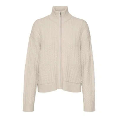 Image of Vero Moda Vmesther Highneck BOO Cardigan, Women&#039;s, Size: Small, Birch