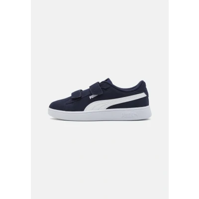 Image of Puma Smash 3.0 Unisex Trainers for kids, Size: 10K, Navy/white Leather and textile
