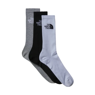 Image of The North Face Multi CUSH CREW 3P Socks, Size: 2.5 4, Black assorted