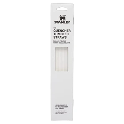 Image of Stanley Quencher Tumbler Straws for 40 oz Reusable Replacement with Handle Stainless Steel Drinking Cup Accessory BPA Free No Color