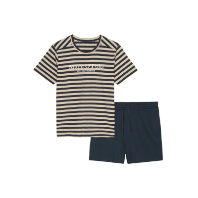Image of Marc O&#039;Polo Natural SET Pyjama set, Men&#039;s, Size: Small, Jonesboro cream dark navy
