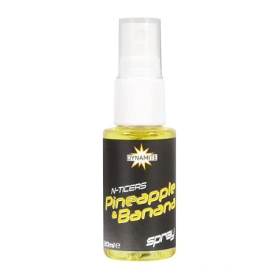 Image of Dynamite Baits N Ticers Pineapple &amp; Banana Spray 30ml Boilie flavour