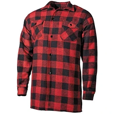 Image of Mil Tec Lumberjack Shirt black / red XL