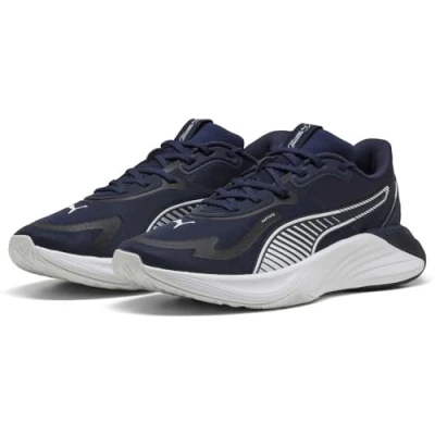 Image of Puma PWR Hybrid TR Unisex Training shoe, Size: 5, Navy/white/feather gray Textile/synthetics