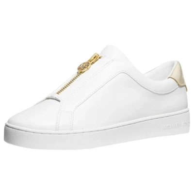 Image of Michael Kors Keaton ZIP SLIP ON Trainers, Women&#039;s, Size: 3.5, Pale gold High quality imitation leather