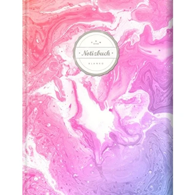 Image of Blanko Notizbuch (©Star, A4, 156 Seiten, Softcover) Mit Register + Seitenzahlen Leeres zum Selbstgestalten, Zeichenbuch, Skizzenbuch, Blankobuch, Malbuch „Wasserspiel“