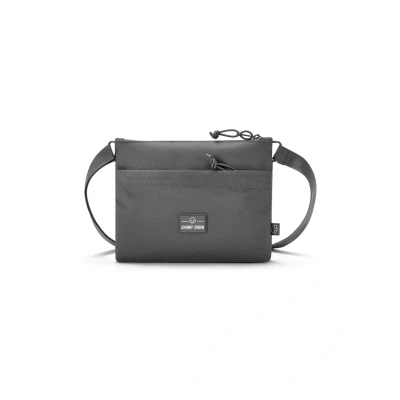 Image of Johnny Urban Drew 2 in 1 Shoulder Bag and Front Pack Chest for City, Bike, Travel, Festival Water Resistant, dark grey