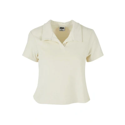 Image of Urban Classics Towel Polo shirt, Women&#039;s, Size: XS, Palewhite