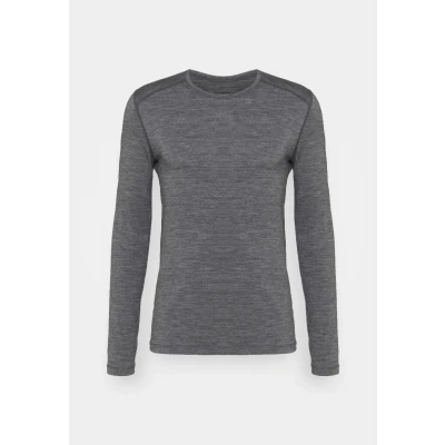 Image of Icebreaker 100% Merino 200 LS Crewe Undershirt, Men&#039;s, Size: Large, Gritstone heather