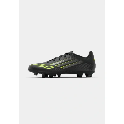 Image of adidas Performance F50 CLUB Moulded stud football boots, Men&#039;s, Size: 6.5, Core black/iron metallic/lucid lemon shoes