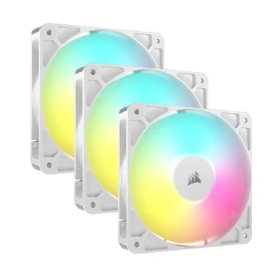 Image of CORSAIR RS120 ARGB 120 mm PWM Case Fan Triple Pack, White, White