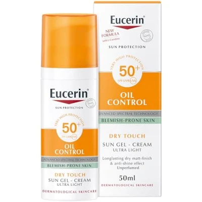 Image of Eucerin Sun Face Oil Control Gel Cream Dry Touch SPF50+ 50ml