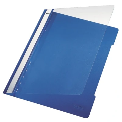 Image of Leitz A4 Standard Plastic File, Pack of 25, 250 Sheet Capacity, Blue, 41910035