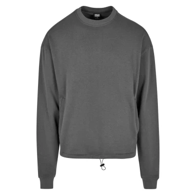 Image of Urban Classics CREW Sweatshirt, Men&#039;s, Size: 4XL, Darkshadow