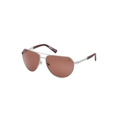 Image of TIMBERLAND Polarized Aviator Sunglasses Mens Full Rim TB9340 H08H60 Shiny Gunmetal 60