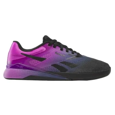 Image of Reebok NANO X5 Training shoe, Women&#039;s, Size: 65, Black/twilight purple/purple rave shoes