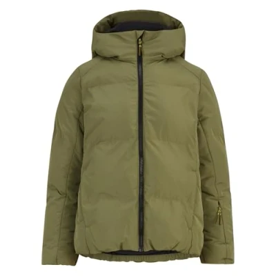 Image of Ziener Children&#039;s AWAR Ski Jacket/Winter Jacket Warm, Breathable, Waterproof, Deep Olive, 140