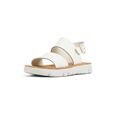 Image of Camper Oruga Sandals, Women&#039;s, Size: 4, Weiß Leather